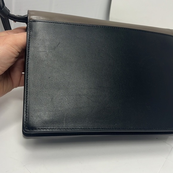 Michael Kors Collection Gia Medium Tricolor Crossbody Bag, Elephant - Picture 14 of 15